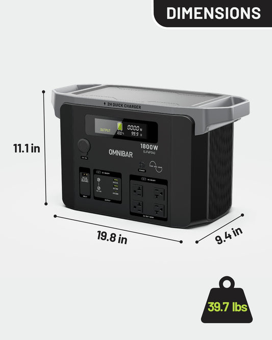 Brio Portable Power Station 1800W | 1536Wh