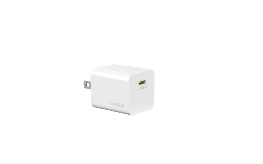 Kumo 30W USB-C PD Wall Charger + USB-C to USB-C Cable, White, 2-Pack