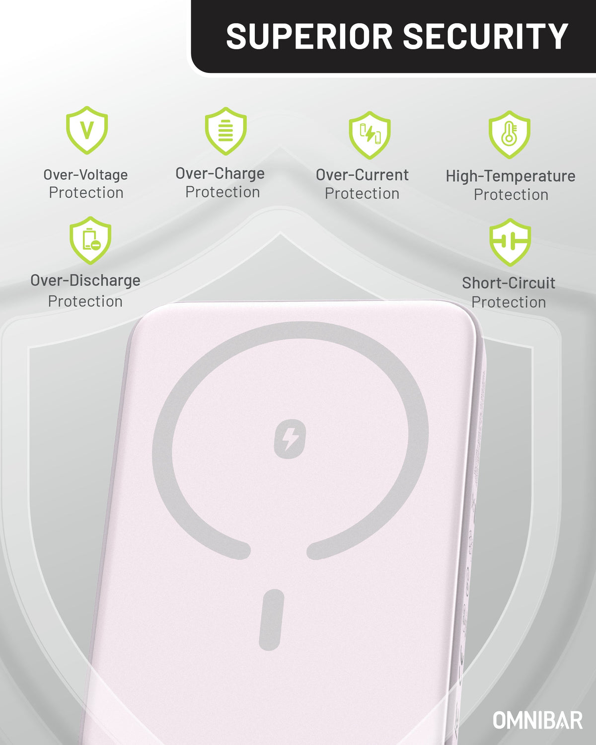 Miko Slim Magnetic Power Bank 5K, Purple