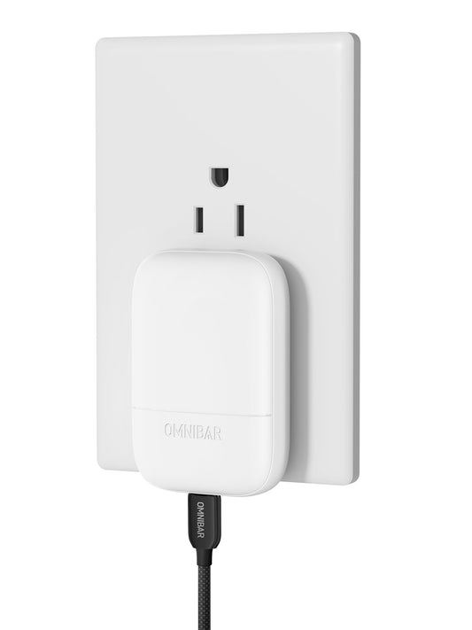 Nubi Flat USB-C Wall Charger 30W, White