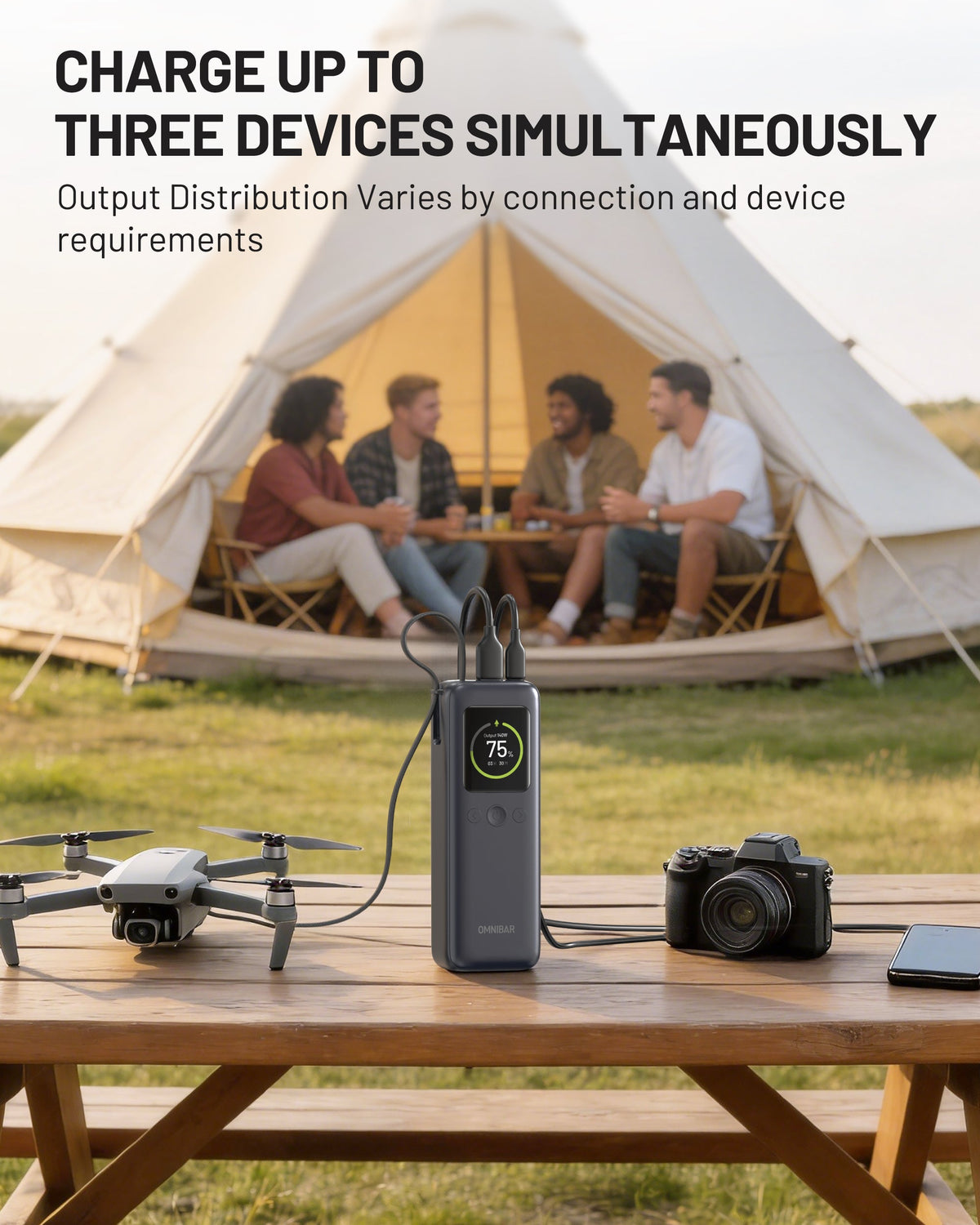 Aero 20,000mAh 3-Port Laptop Power Bank, PD140W, Space Gray