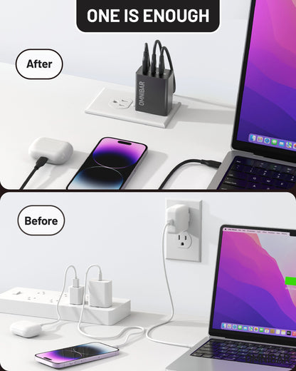 Juno 3-Port GaN Wall Charger 65W