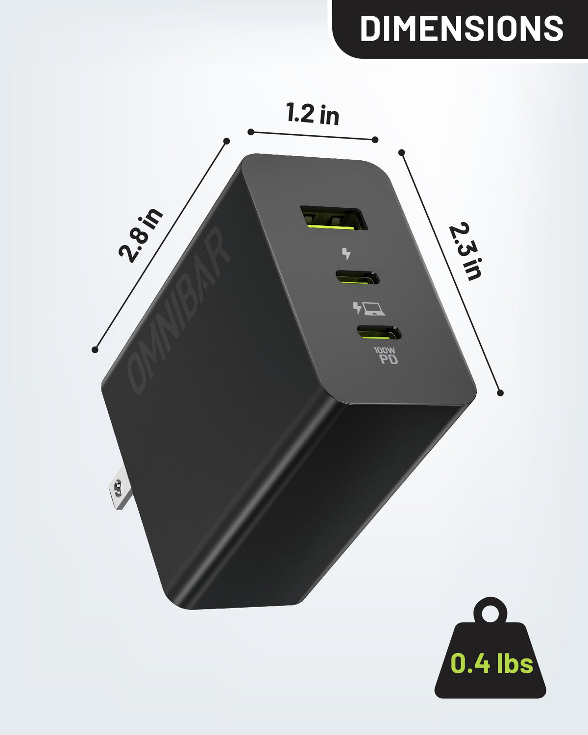 Juno 3-Port GaN Wall Charger 100W