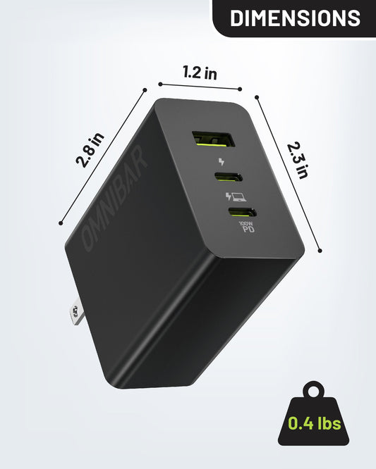 Juno 3-Port GaN Wall Charger 100W