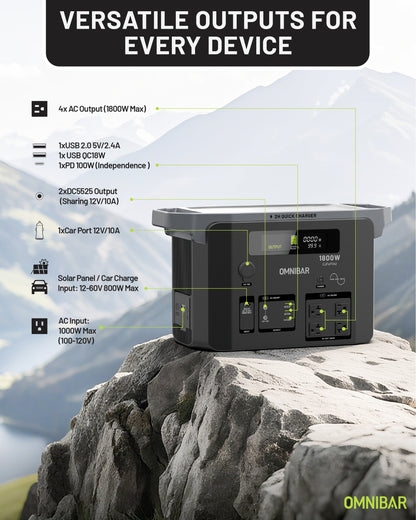Brio Portable Power Station 1800W | 1536Wh