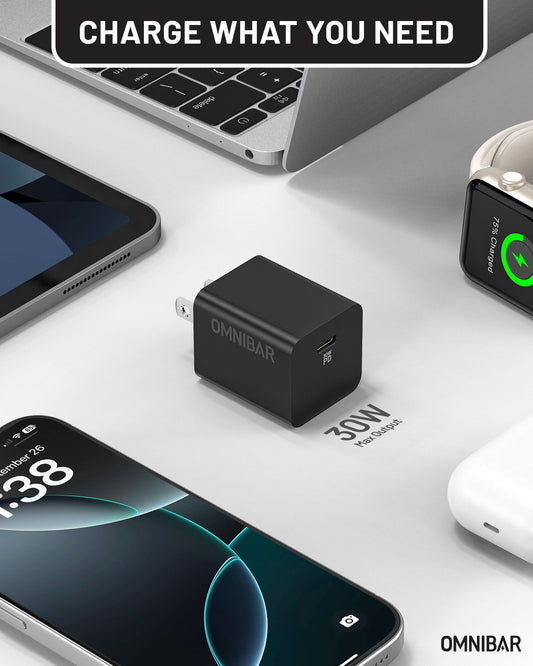 Pogo USB-C PD 3.0 PPS Wall Charger 30W, Black