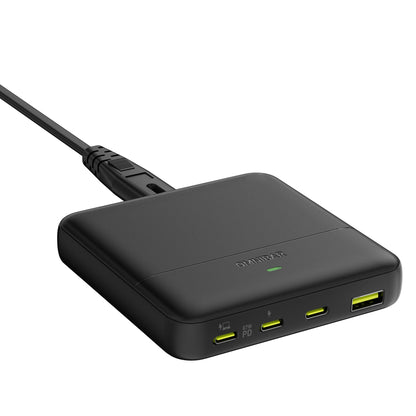 Omnibar 67W 4-Port Slim Charging Station, Black