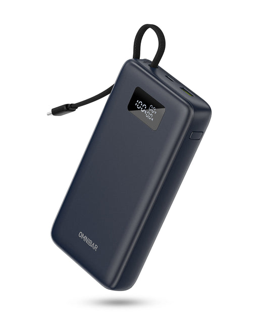 Kova 25,000mAh Cable-Connect Power Bank, PD100W, Cosmic Black