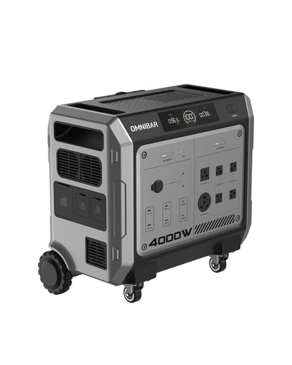 Vanta 4000 Portable Power Station 4096Wh, 4000W (Peak 4096W) LiFePO4 Battery,  3H Fast Charge, 15 Outlets, UPS 10ms, Solar Generator for Home Backup, Camping, RV, Emergencies