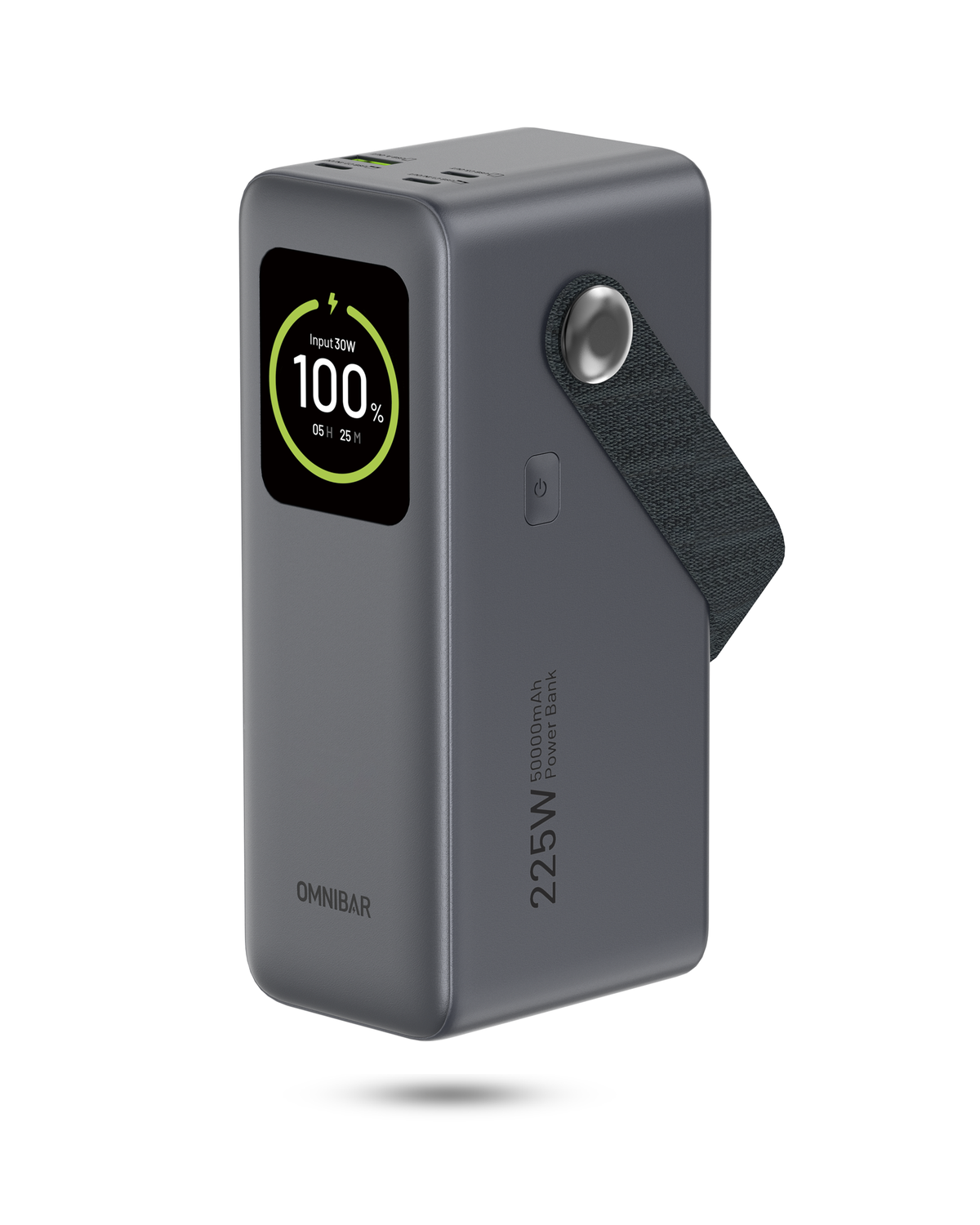 Kova 50,000mAh 4-Port Laptop Power Bank, Total Output 225W Max, Space Gray