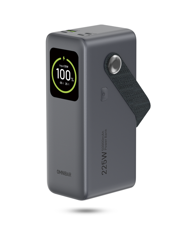Kova 50,000mAh 4-Port Laptop Power Bank, Total Output 225W Max, Space Gray