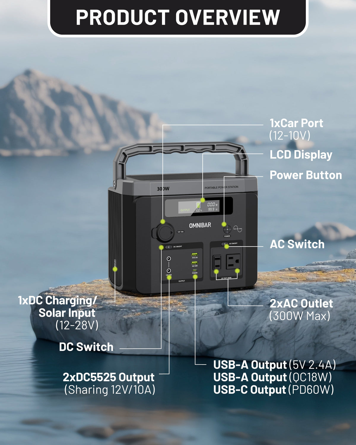 Piko Portable Power Station 300W | 299.5Wh