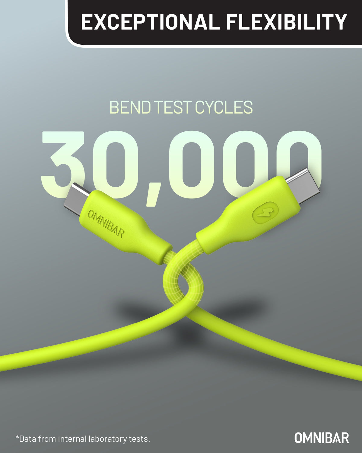 Yumi Silicone USB-C to Lightning Cable (6FT, Lime Green )