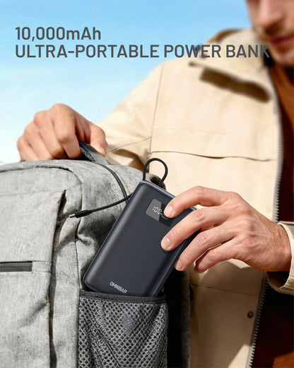 Tavo 20,000mAh Cable-Connect Power Bank, PD100W, Cosmic Black