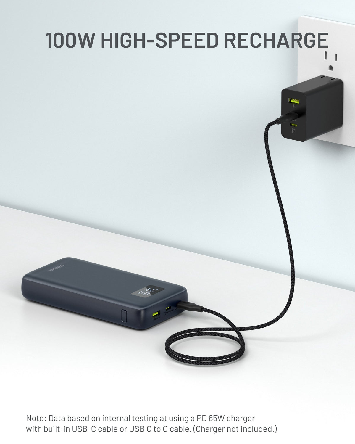 Kova 25,000mAh Portable Power Bank, PD100W, Cosmic Black