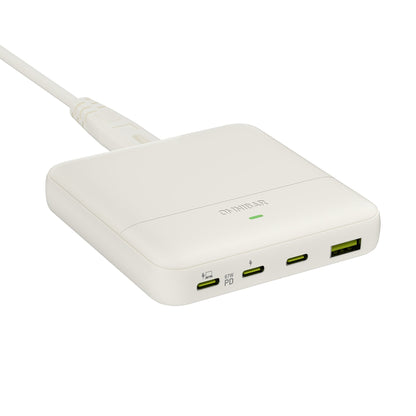 Omnibar 67W 4-Port Slim Charging Station, Ivory White