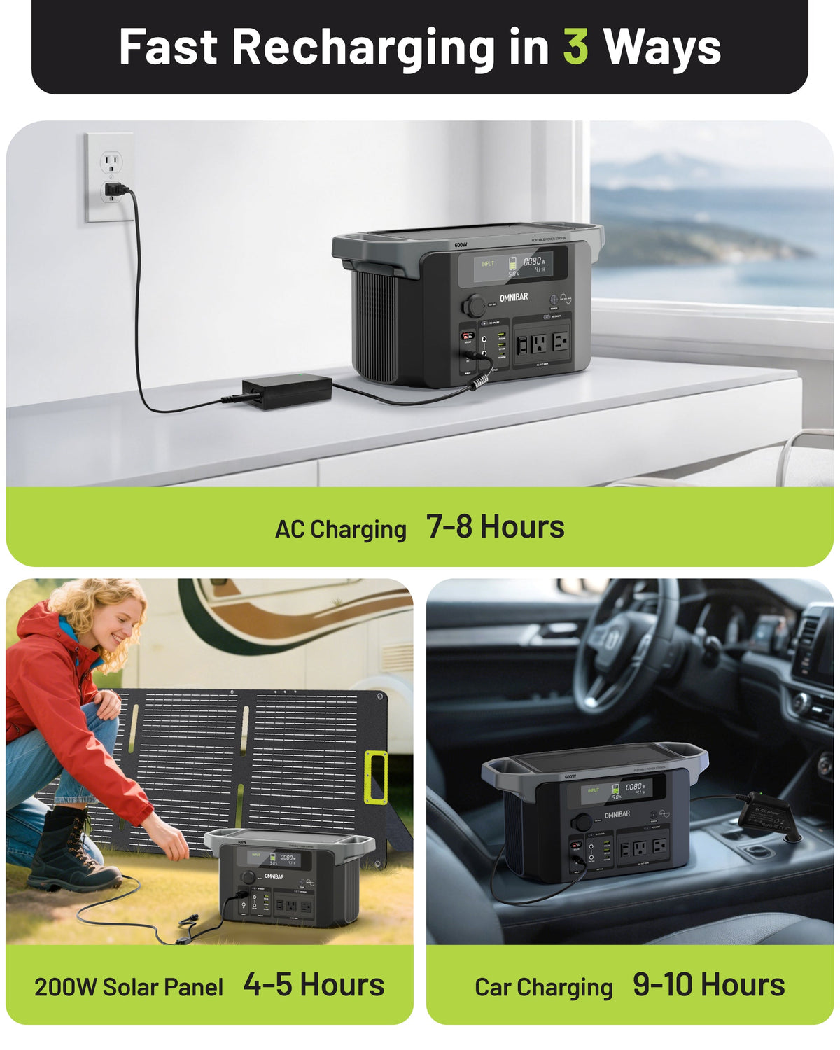 Mobi Portable Power Station 600W | 655Wh