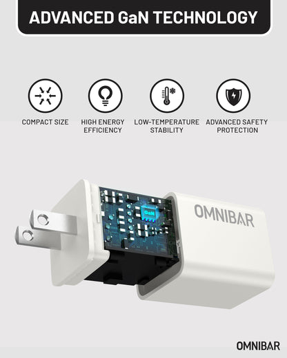 Pogo USB-C PD GaN Wall Charger 30W, White