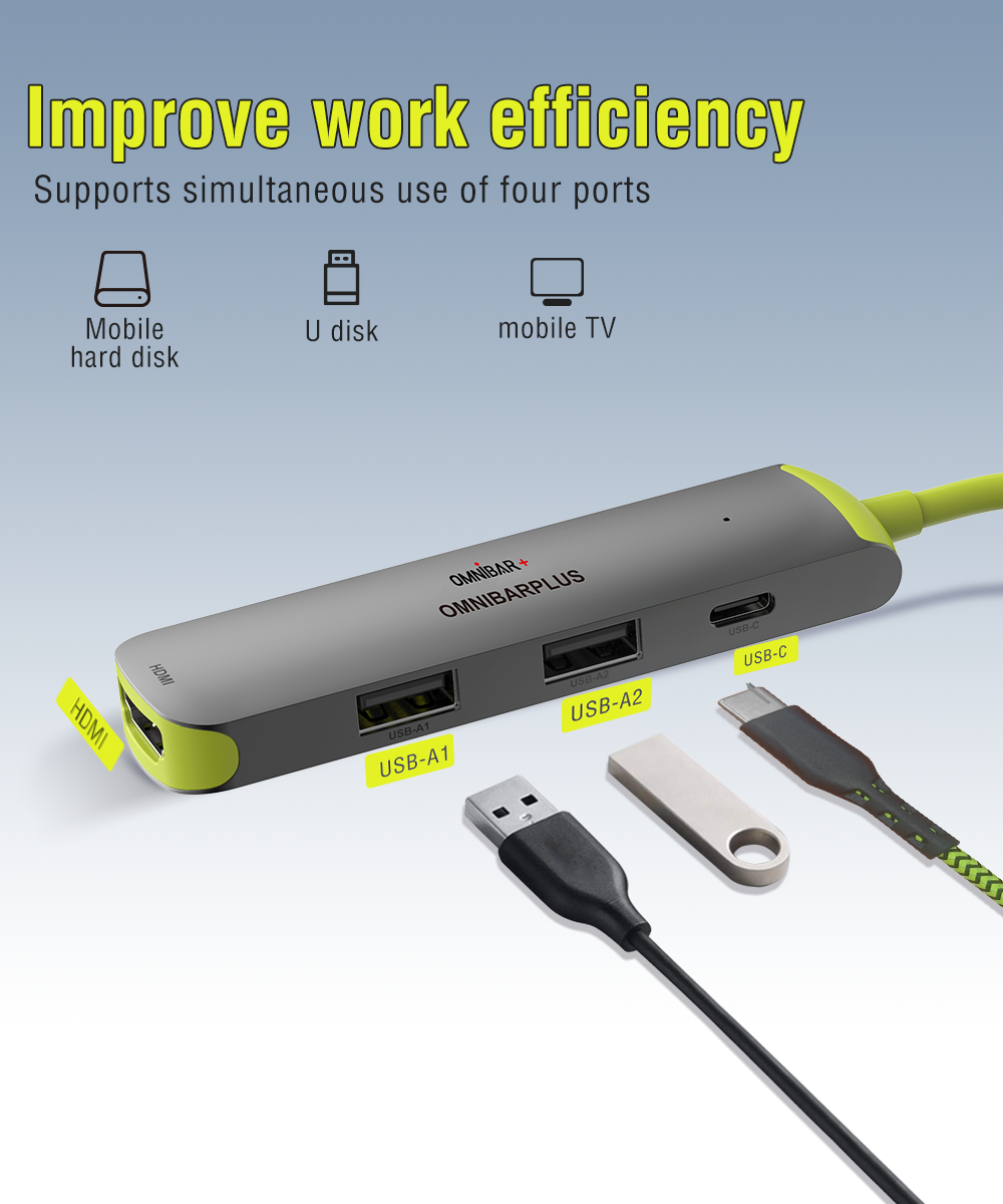 Kido 4-in-1 USB-C Hub