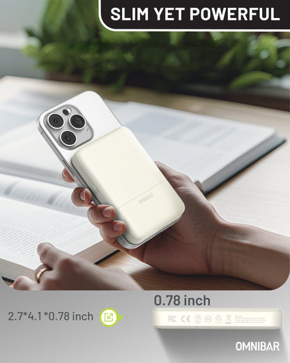 Niko Magnetic Power Bank 10K, Ivory White