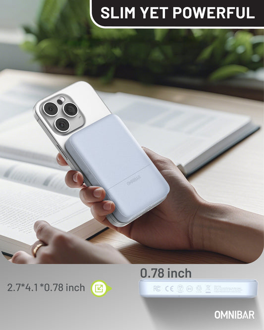 Niko Magnetic Power Bank 10K, Skye Blue