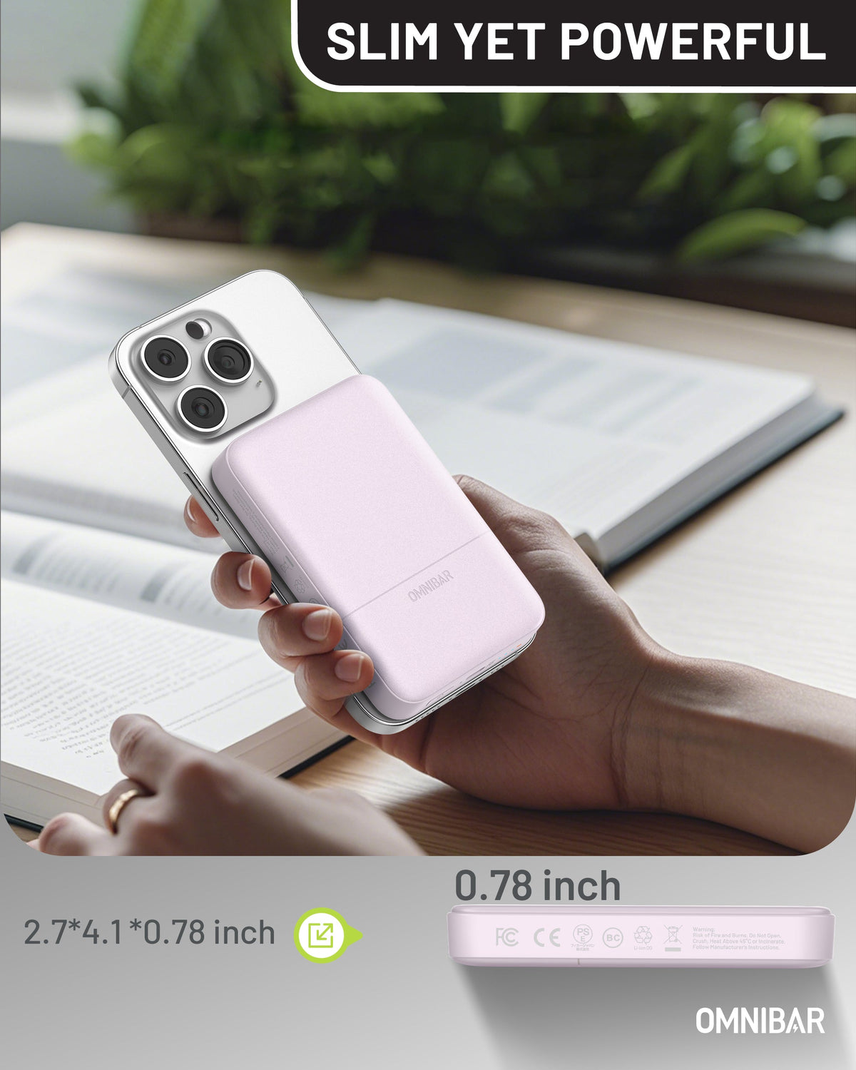 Niko Magnetic Power Bank 10K, Purple