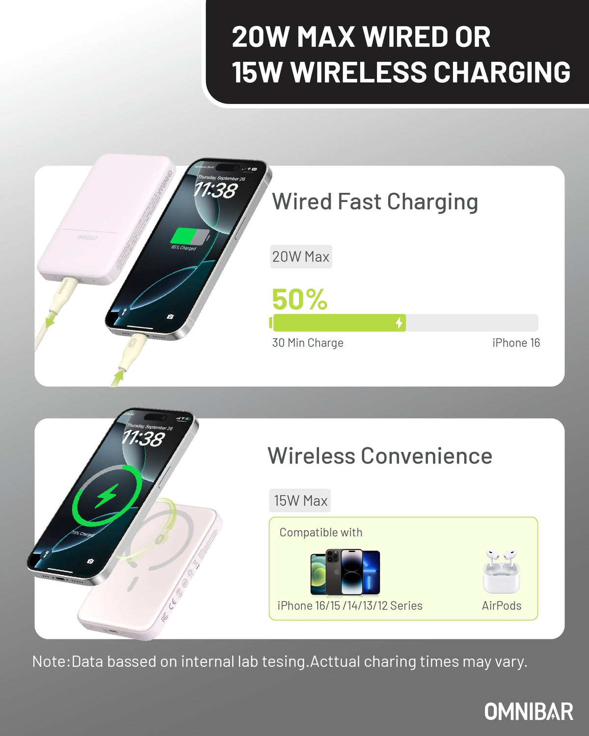 Miko Slim Magnetic Power Bank 5K, Purple