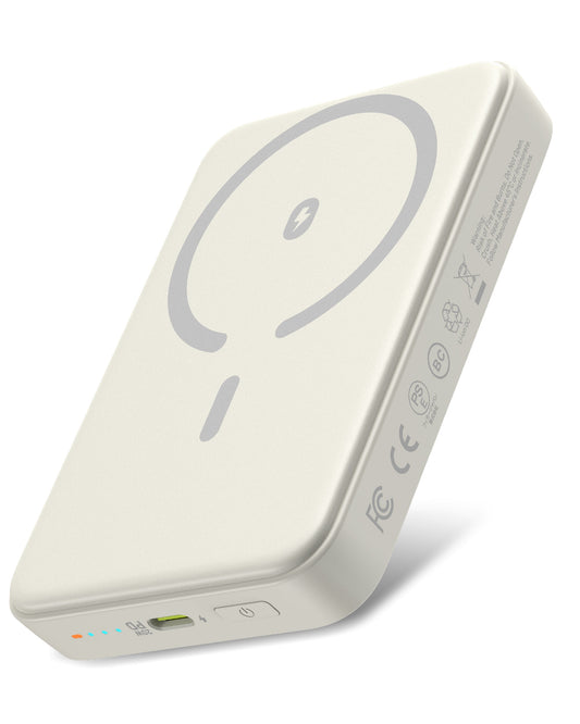 Niko Magnetic Power Bank 10K, Ivory White