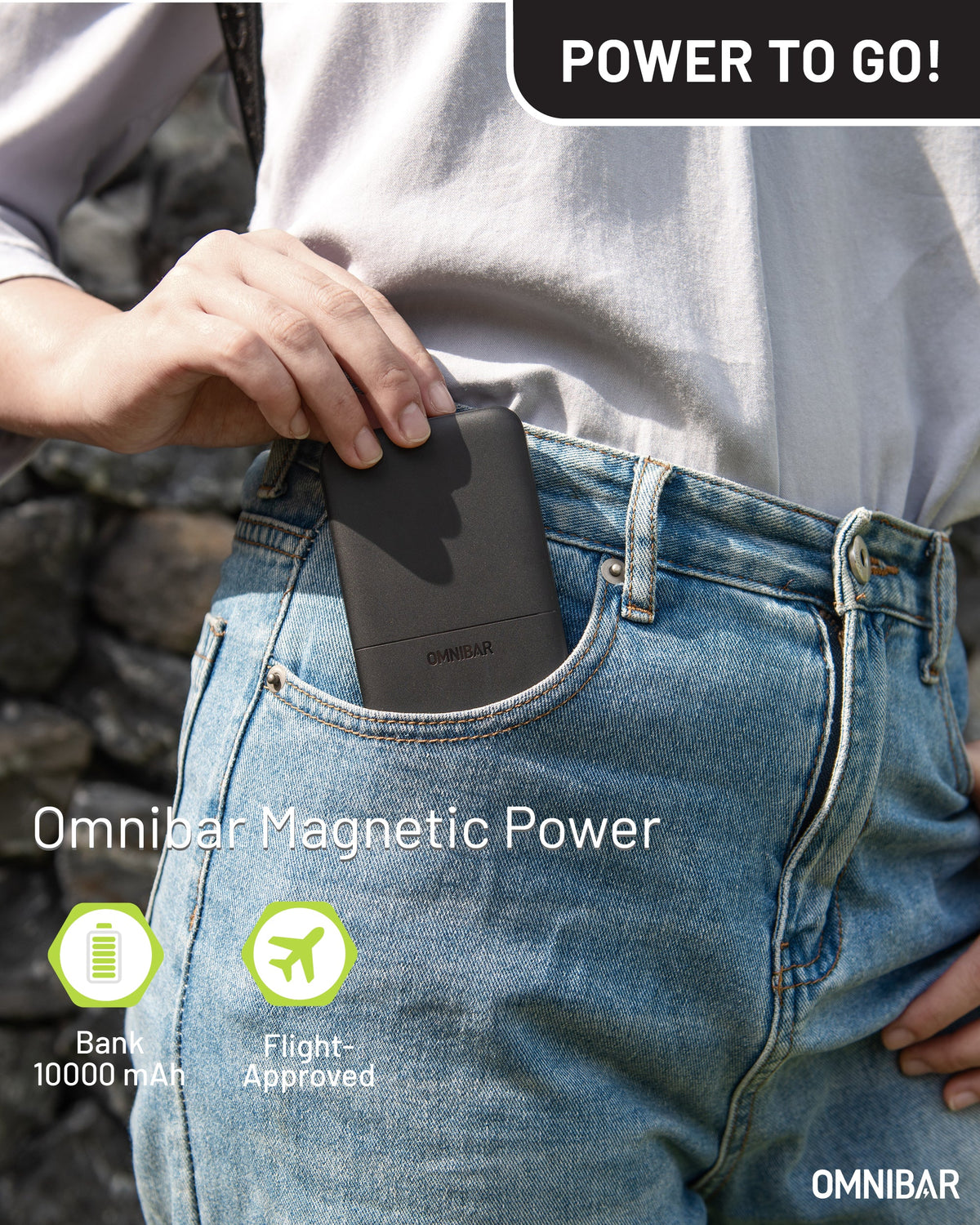 Niko Magnetic Power Bank 10K, Black