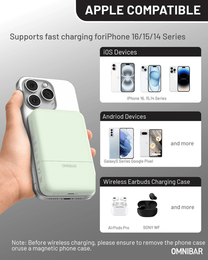 Niko Magnetic Power Bank 10K, Green