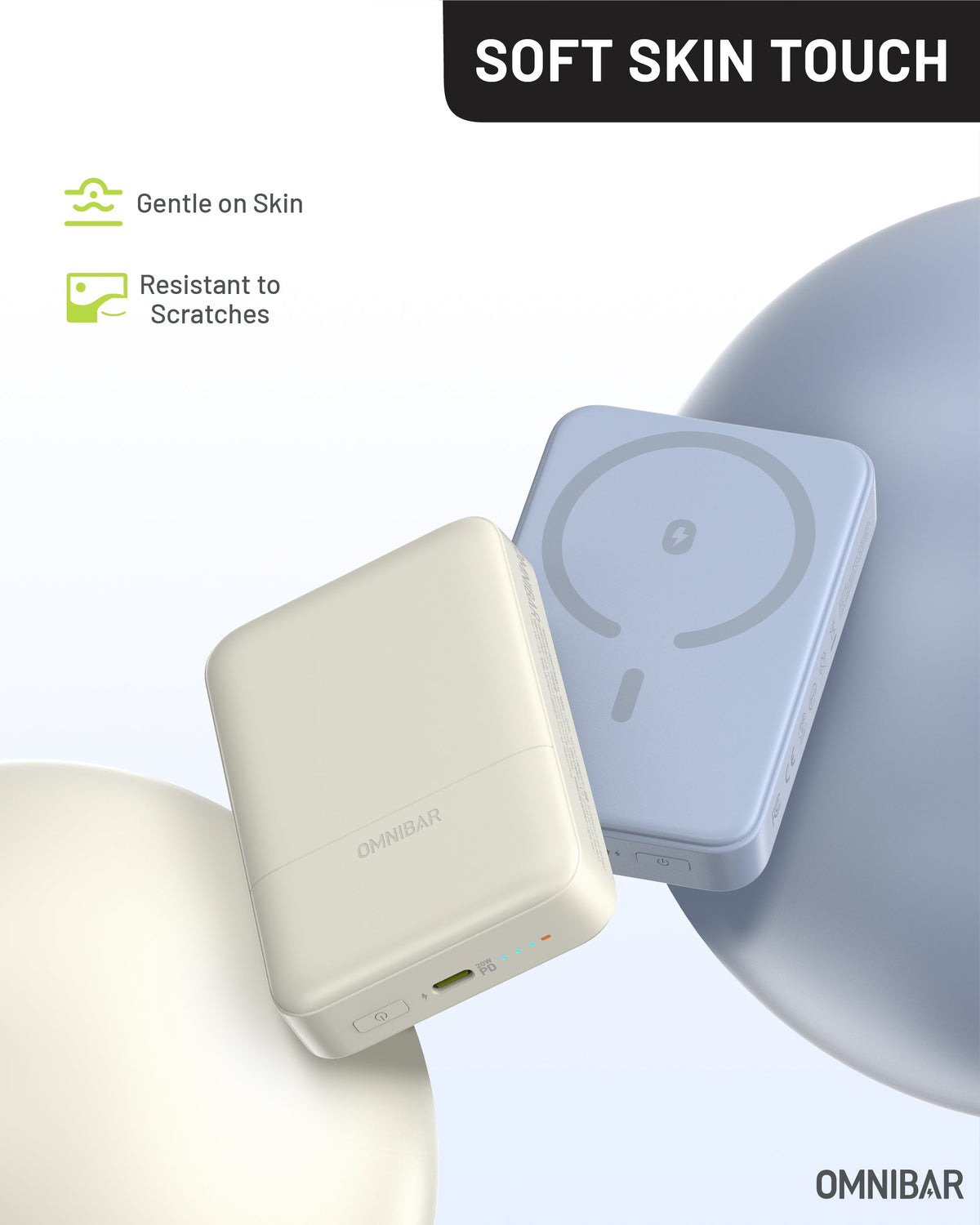 Niko Magnetic Power Bank 10K, Skye Blue