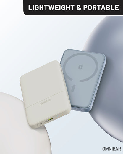 Miko Slim Magnetic Power Bank 5K, Skye Blue
