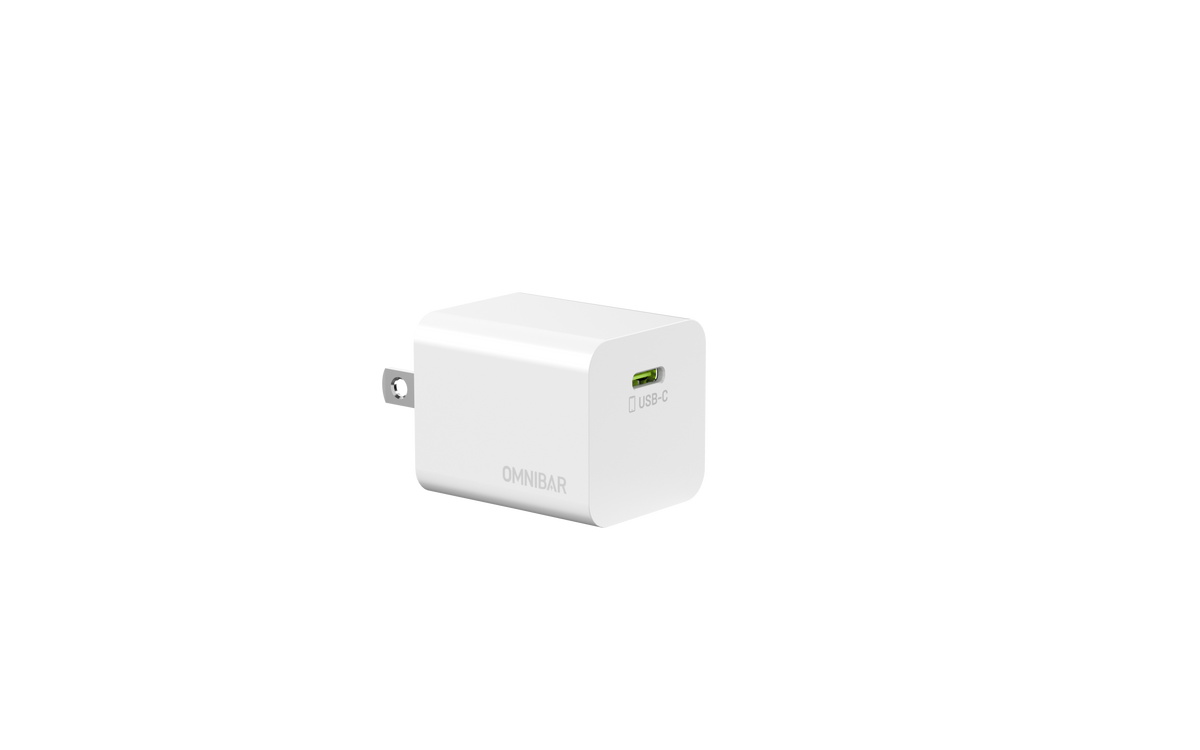 Kumo 30W USB-C PD Wall Charger + USB-C to USB-C Cable, White, 2-Pack