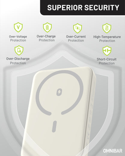 Niko Magnetic Power Bank 10K, Ivory White