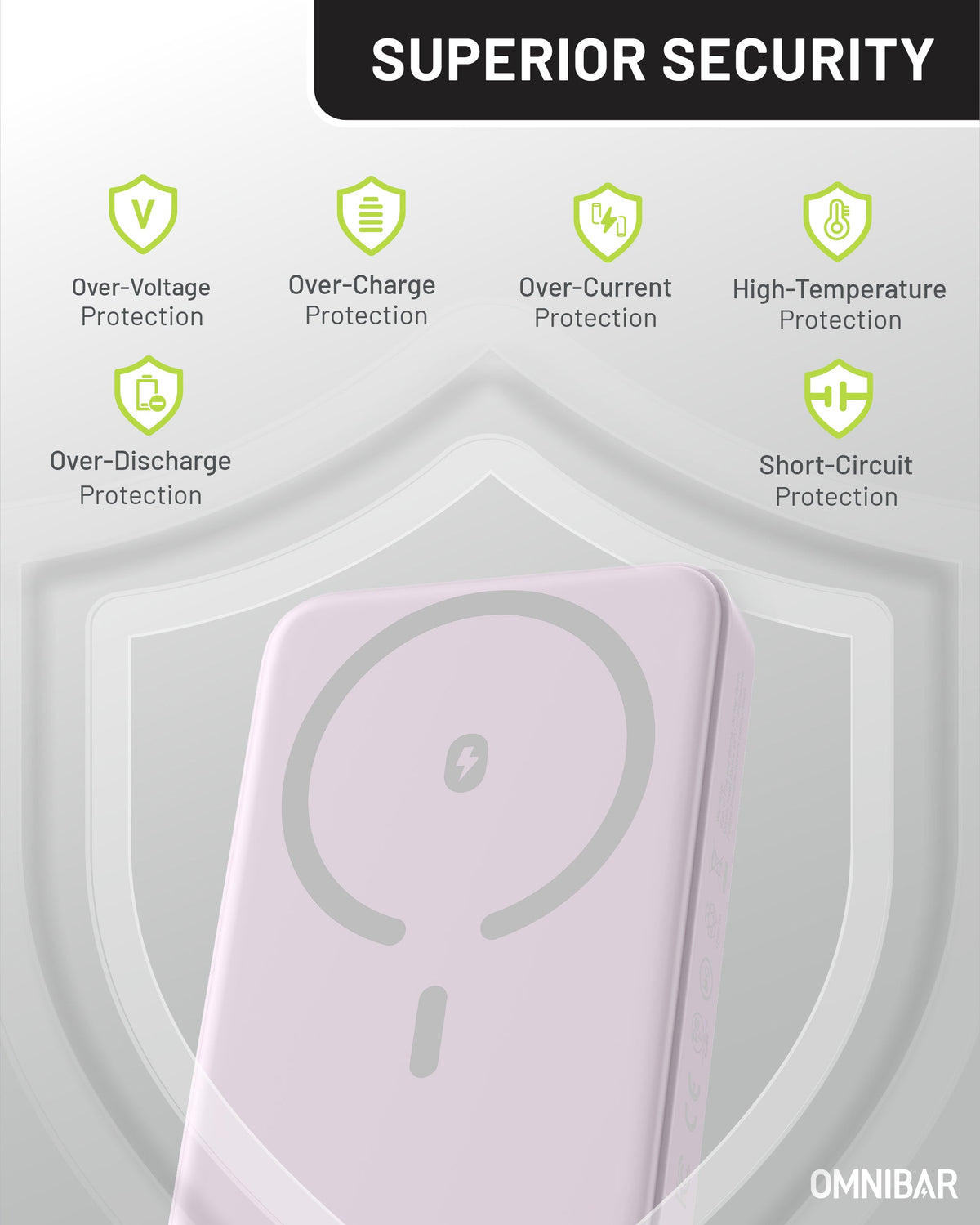 Niko Magnetic Power Bank 10K, Purple