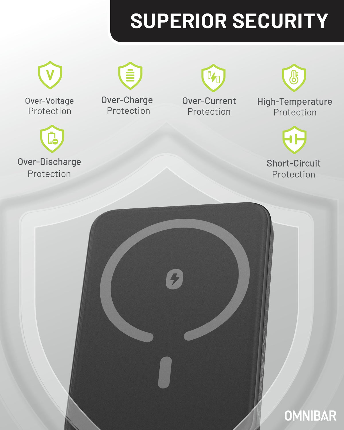 Miko Slim Magnetic Power Bank 5K, Black
