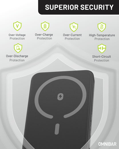 Miko Slim Magnetic Power Bank 5K, Black