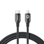 Toki Braided USB-C to Lightning Cable (6FT, Black)