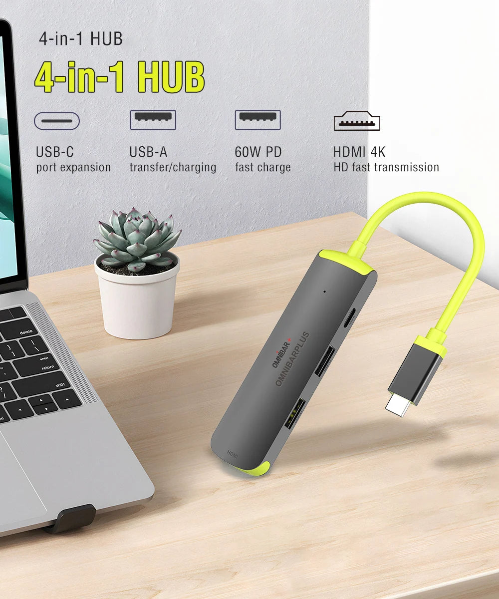 Kido 4-in-1 USB-C Hub