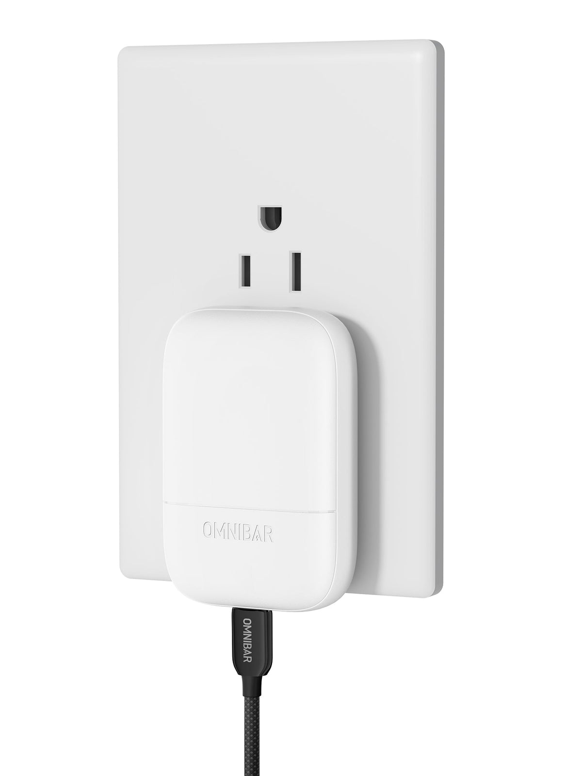 Nubi Flat USB-C Wall Charger 30W, White